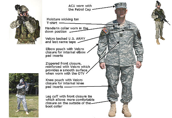 US Army ACU Coat (Army Universal) / 미육군 ACU 패턴 전투복 상의 (Small Regular)
